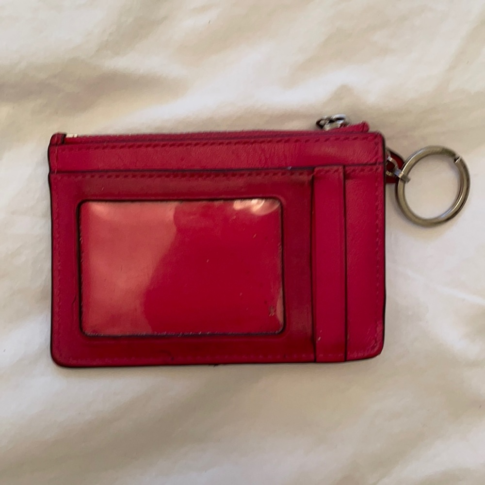 Coach card holder, genuine leather